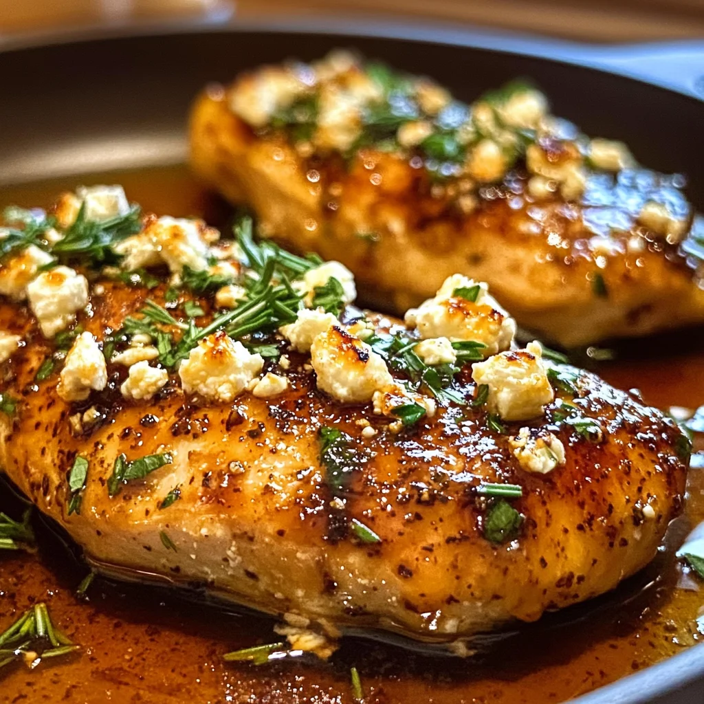 Hot Honey Infused Feta Chicken