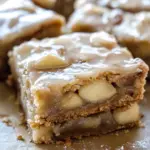 Maple Glazed Apple Blondies