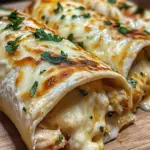 Ooey-Gooey Cheesy Garlic Chicken Wraps You’ll Love!