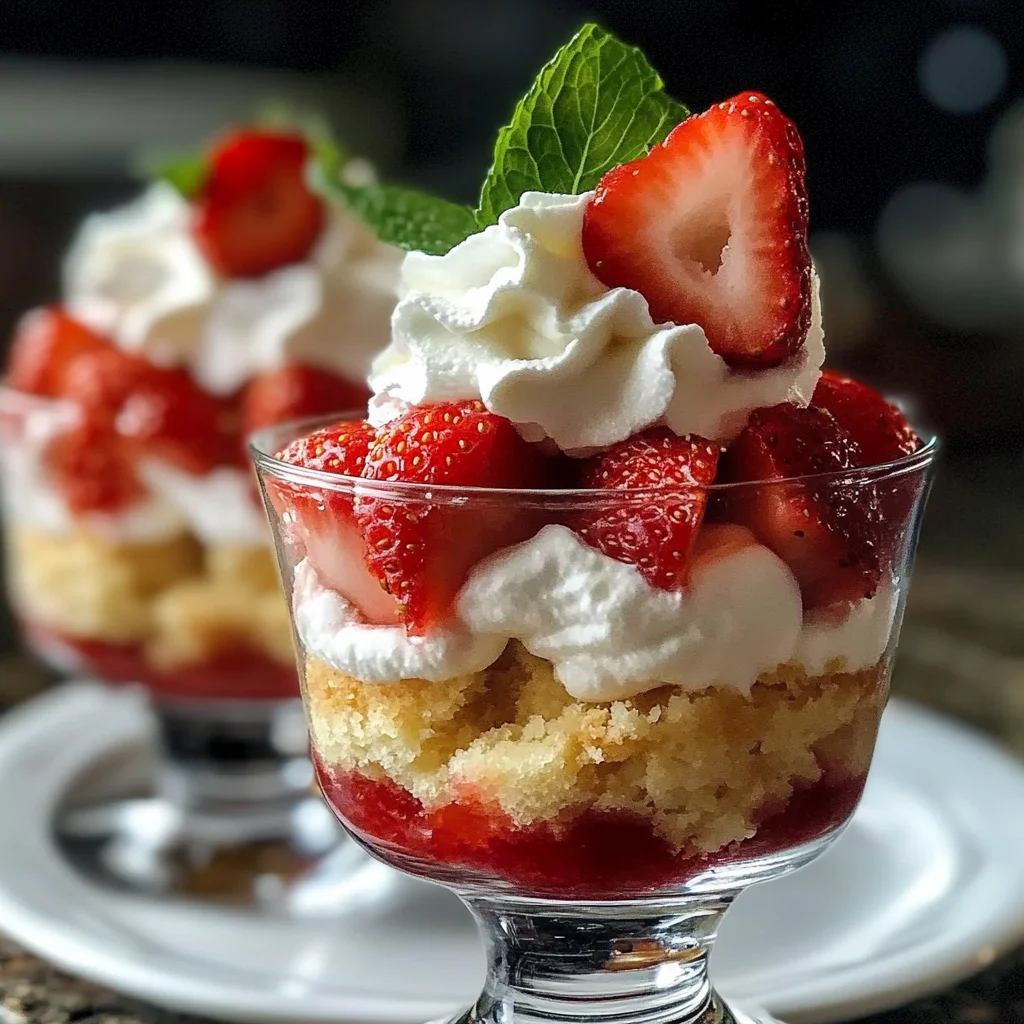 Quick Strawberry Shortcake Cups