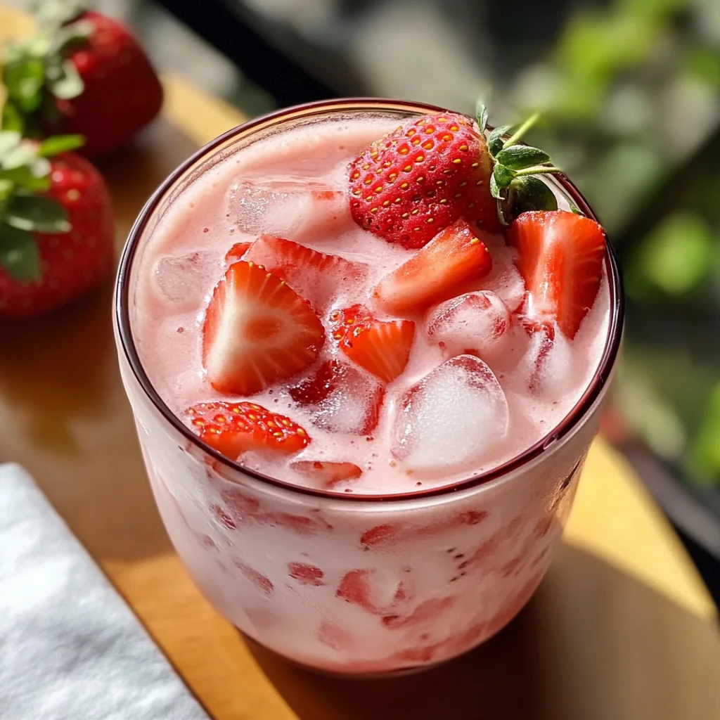 Simple Strawberry Agua Fresca - Alrightwithme