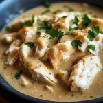 Slow Cooker Creamy Chicken & Gravy
