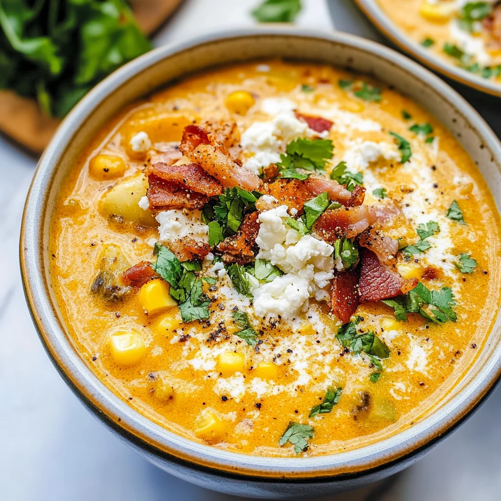 Slow Cooker Mexican Street Corn Soup