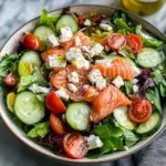 Smoked Salmon Greek Salad
