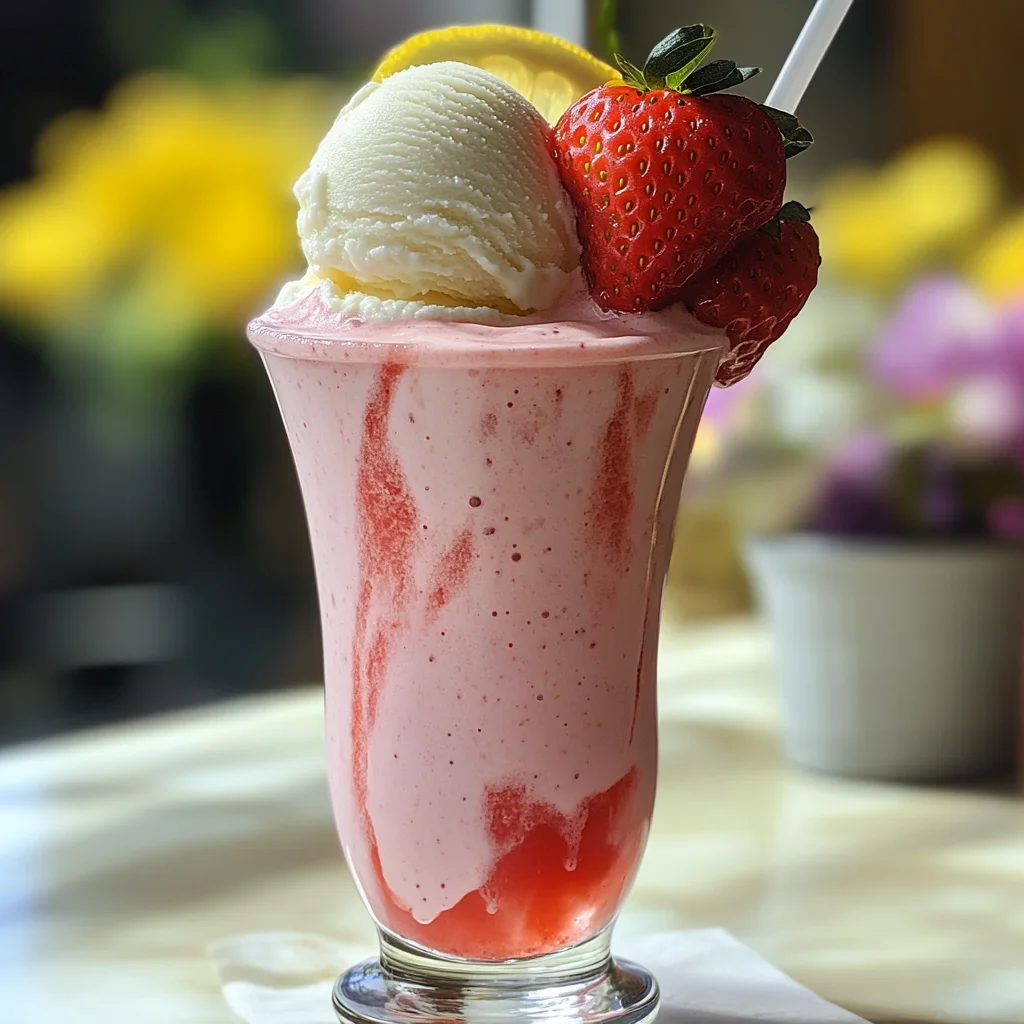 Strawberry Frosted Lemonade.