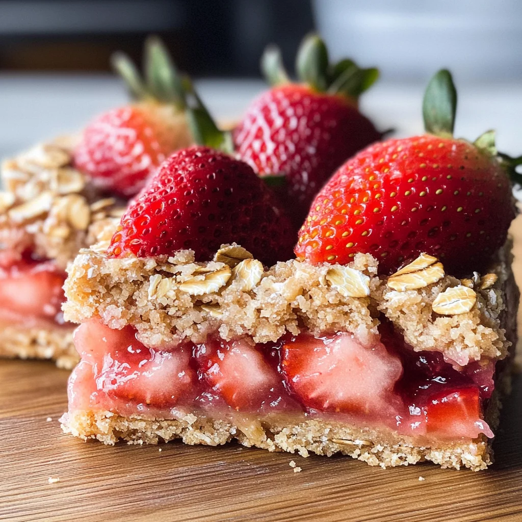 Strawberry Oat Bars
