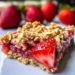 Strawberry Oatmeal Crumble Bars