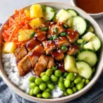 Teriyaki Chicken Poke Bowls