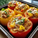 Teriyaki Pineapple Chicken & Rice Stuffed Peppers Bliss