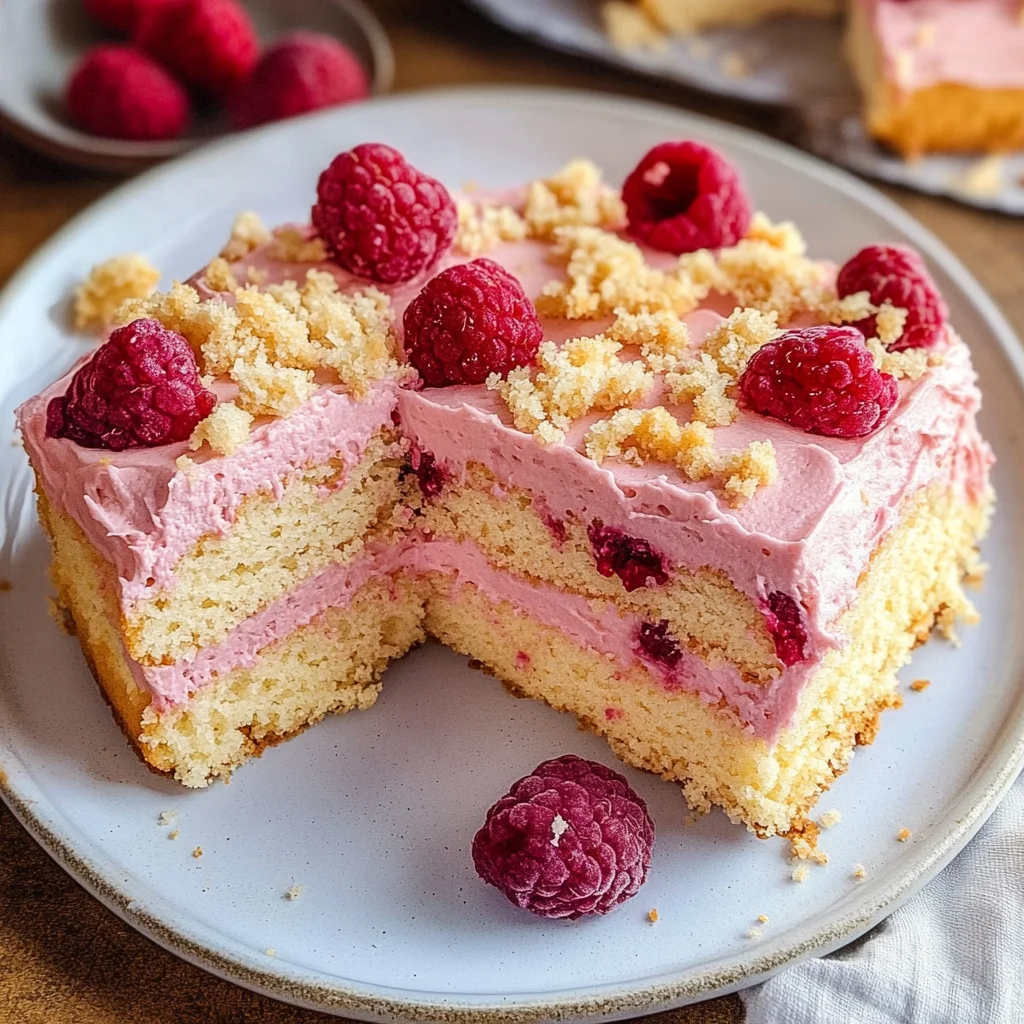 Almond Raspberry Cake