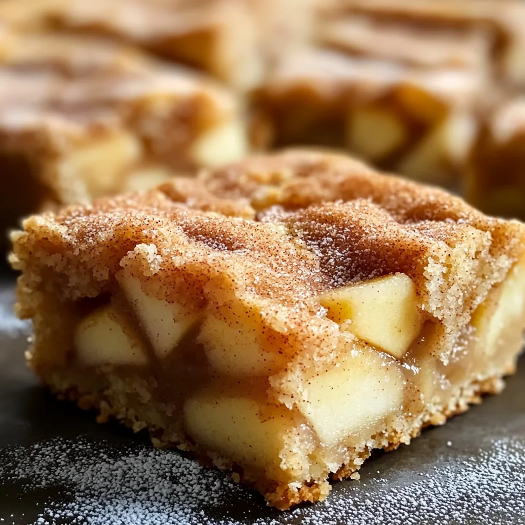 Apple Snickerdoodle Bars