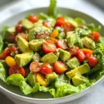 Avocado Salad with Lime Cilantro Dressing