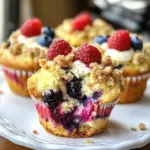 Berry Cream Cheese Muffins