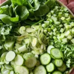 Big Green Salad With Green Dressing