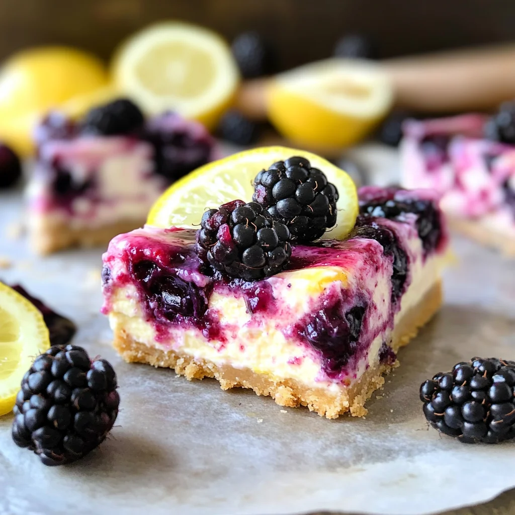 Blackberry Lemon Bars
