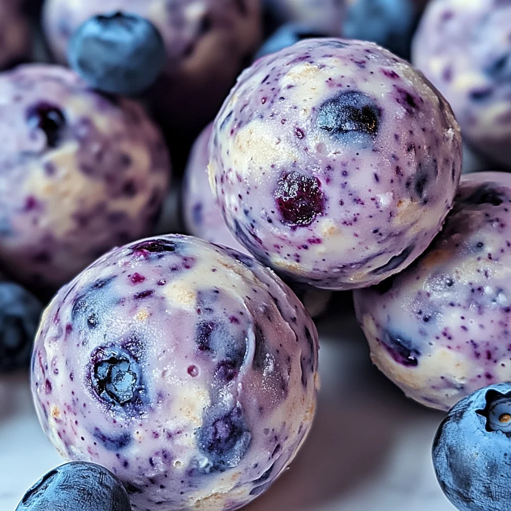 Blueberry Cheesecake Protein Bites