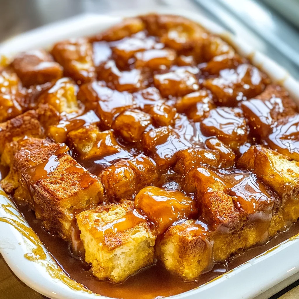 Caramel Overnight French Toast Casserole