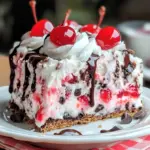 Cherry Chocolate Chip Poke Cake