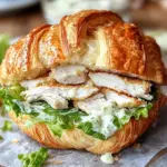 Chicken Caesar Croissant Sandwich
