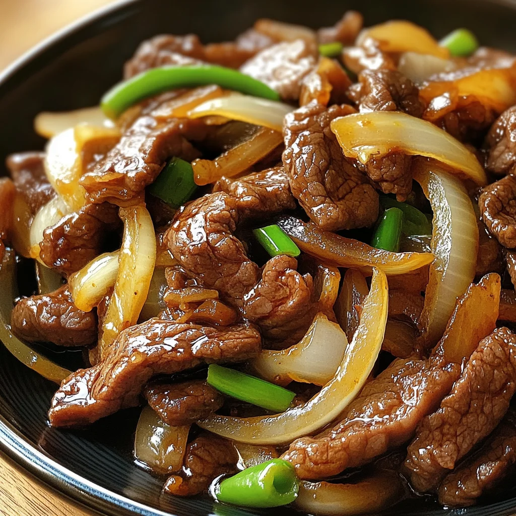 Chinese Beef and Onion Stir Fry