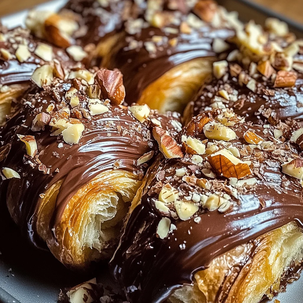 Chocolate Hazelnut Croissant Bake