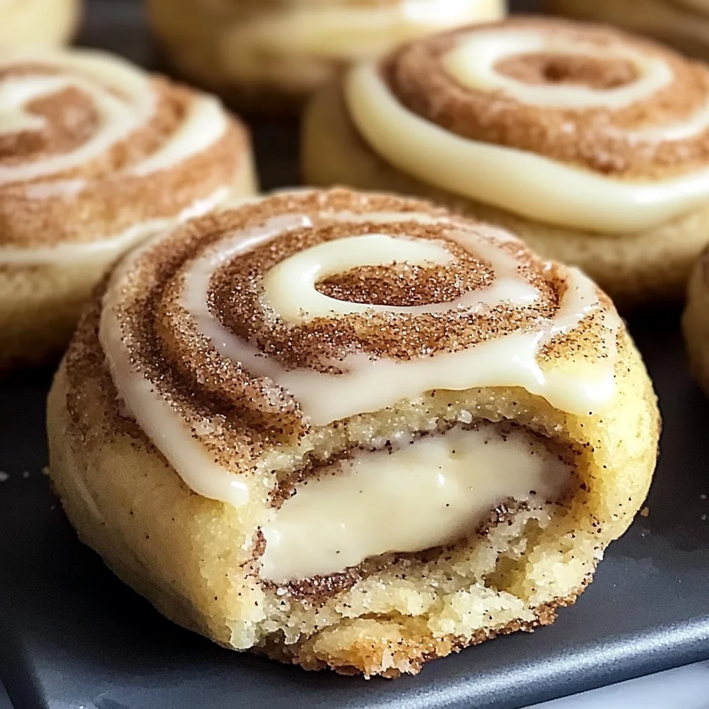 Cinnamon Roll Cheesecake Cookies