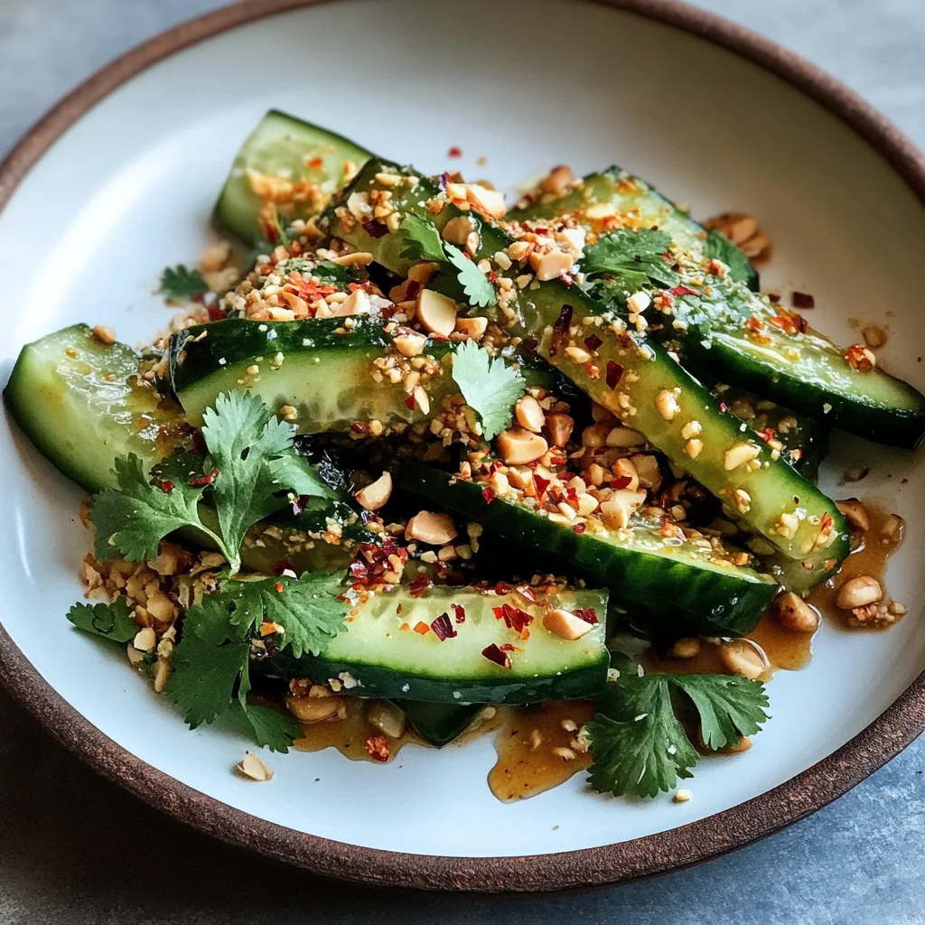 Cucumber Salad With Roasted Peanuts and Chile