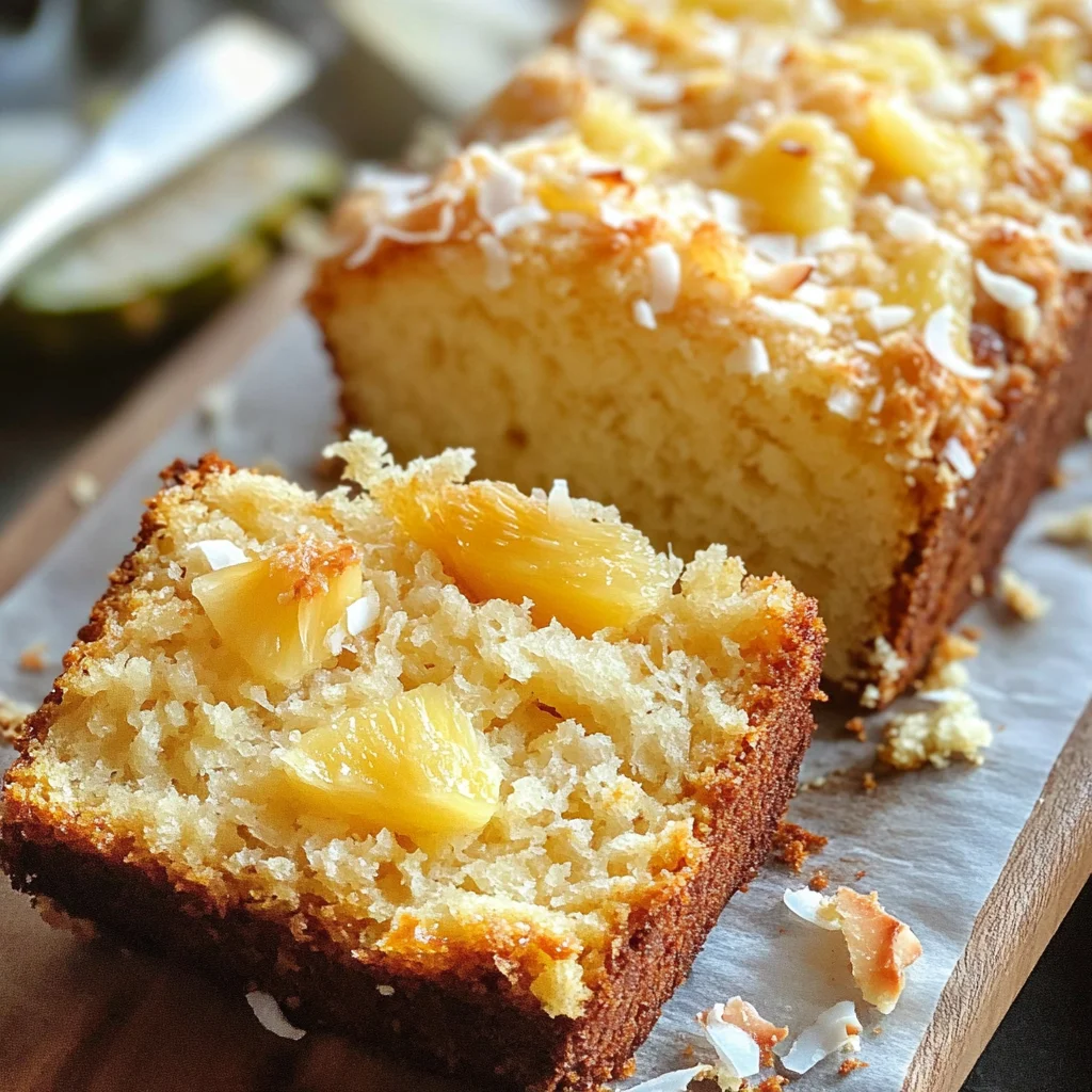 Easy Pineapple Coconut Quick Bread