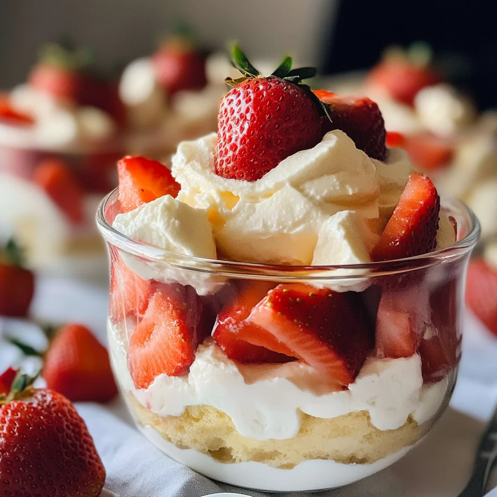Easy Strawberry Shortcake Trifle