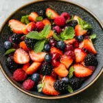 Fresh Berry Salad with Honey and Mint