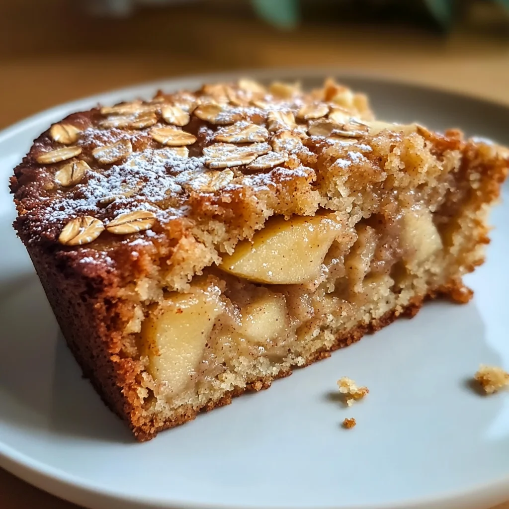 Healthy Oatmeal Apple Cake