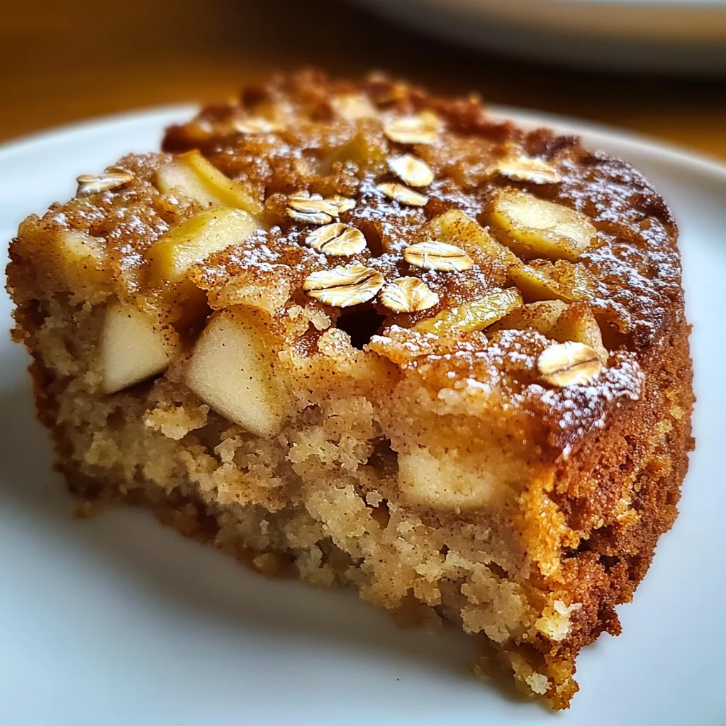 Healthy Oatmeal Apple Cake