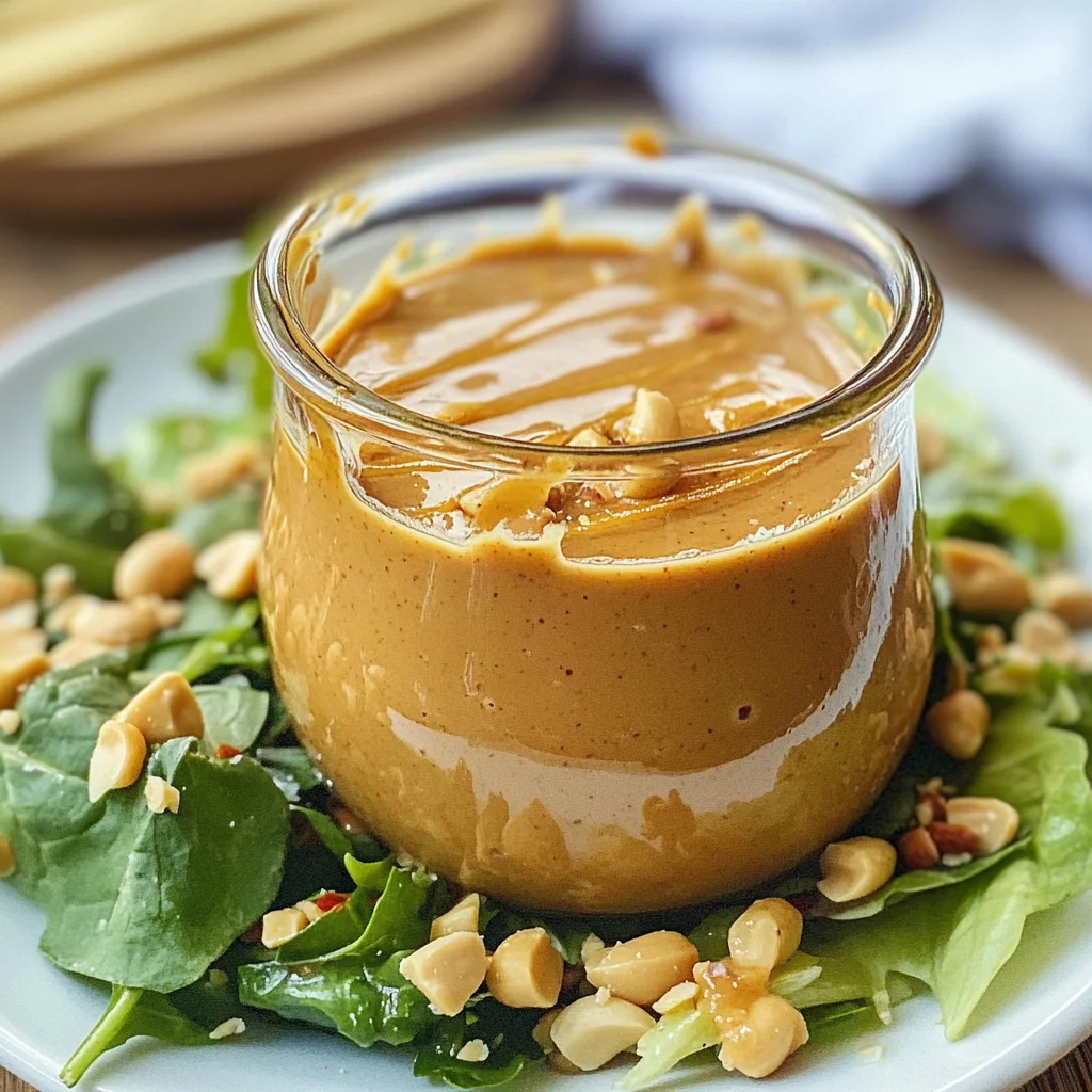 Healthy Thai Peanut Salad Dressing recipe