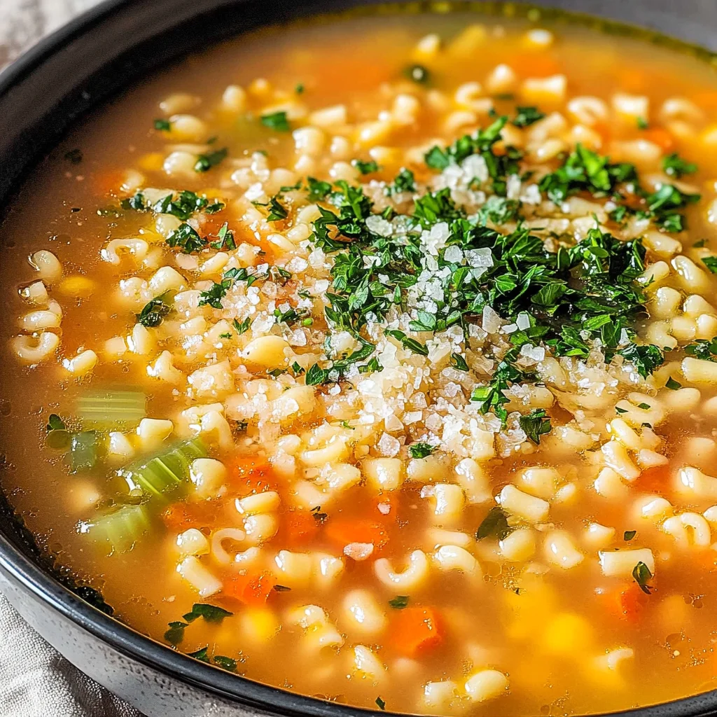 Italian Pastina Soup (Simple Vegetable Soup in 25 Minutes)