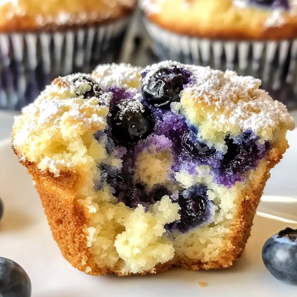 Juicy Blueberry Cream Cheese Muffins