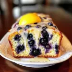 Lemon Blueberry Loaf with Lemon Glaze