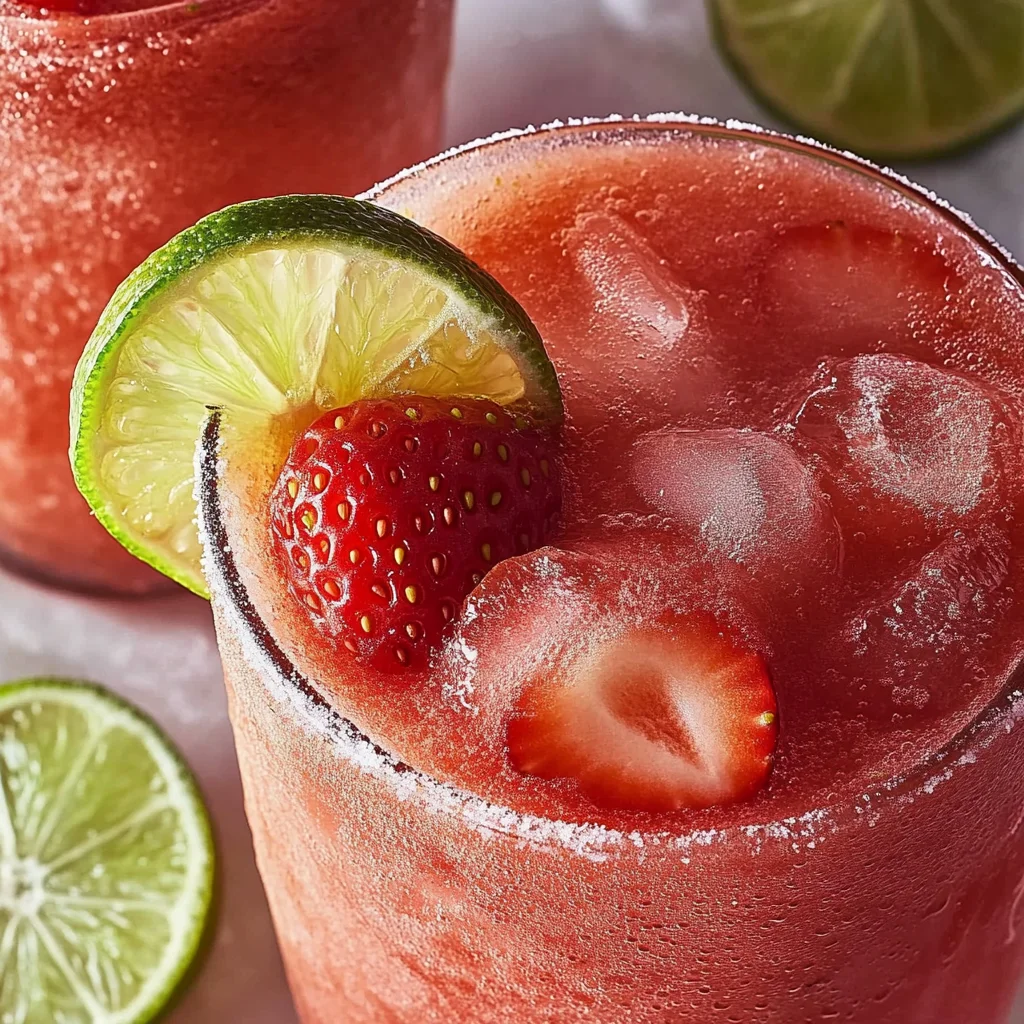 Nonalcoholic Strawberry Margaritas
