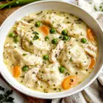 One Pot Chicken Dumpling Soup (with refrigerated biscuit dough!)