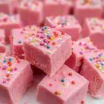 Pink lemonade fudge