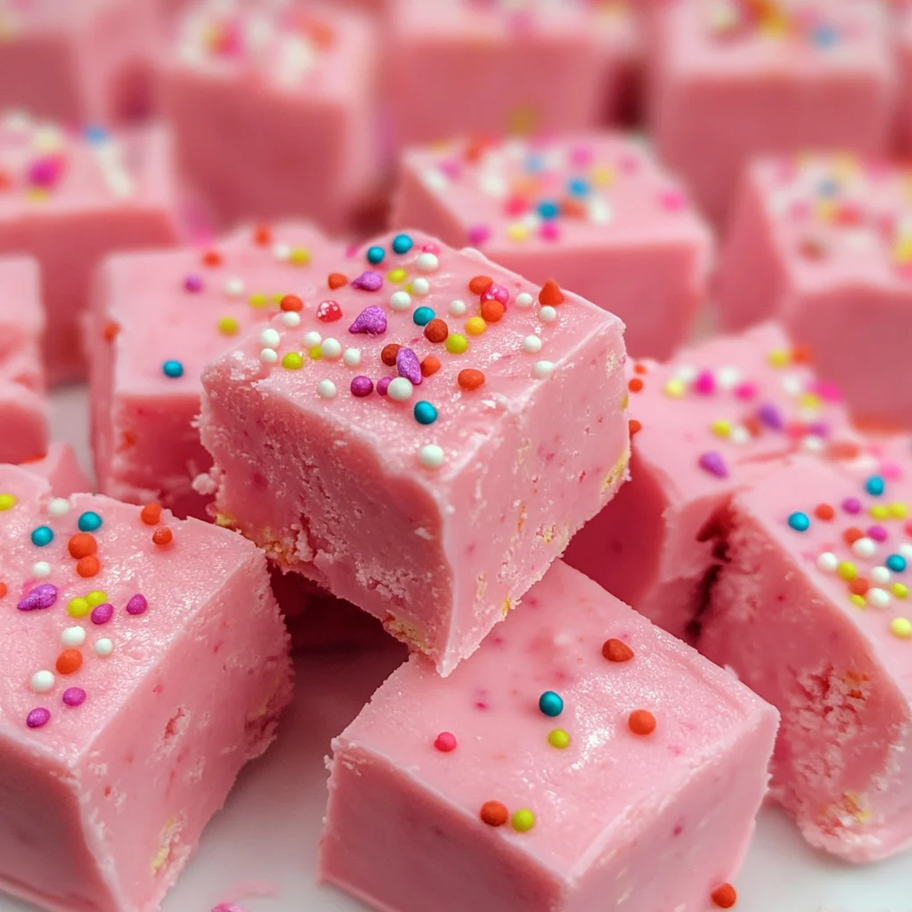 Pink lemonade fudge