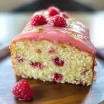 Raspberry Glazed Key Lime Cake