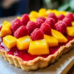 Raspberry Mango Tart