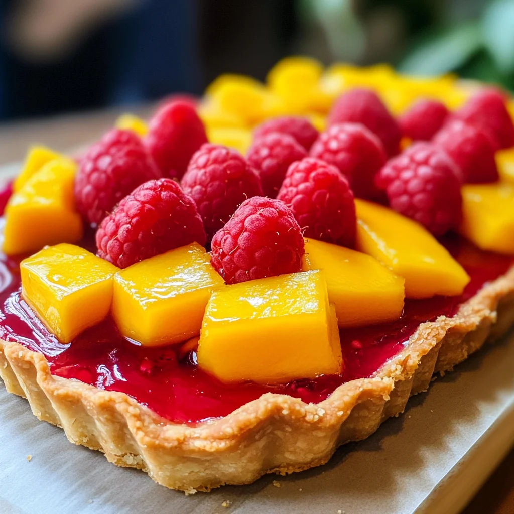 Raspberry Mango Tart
