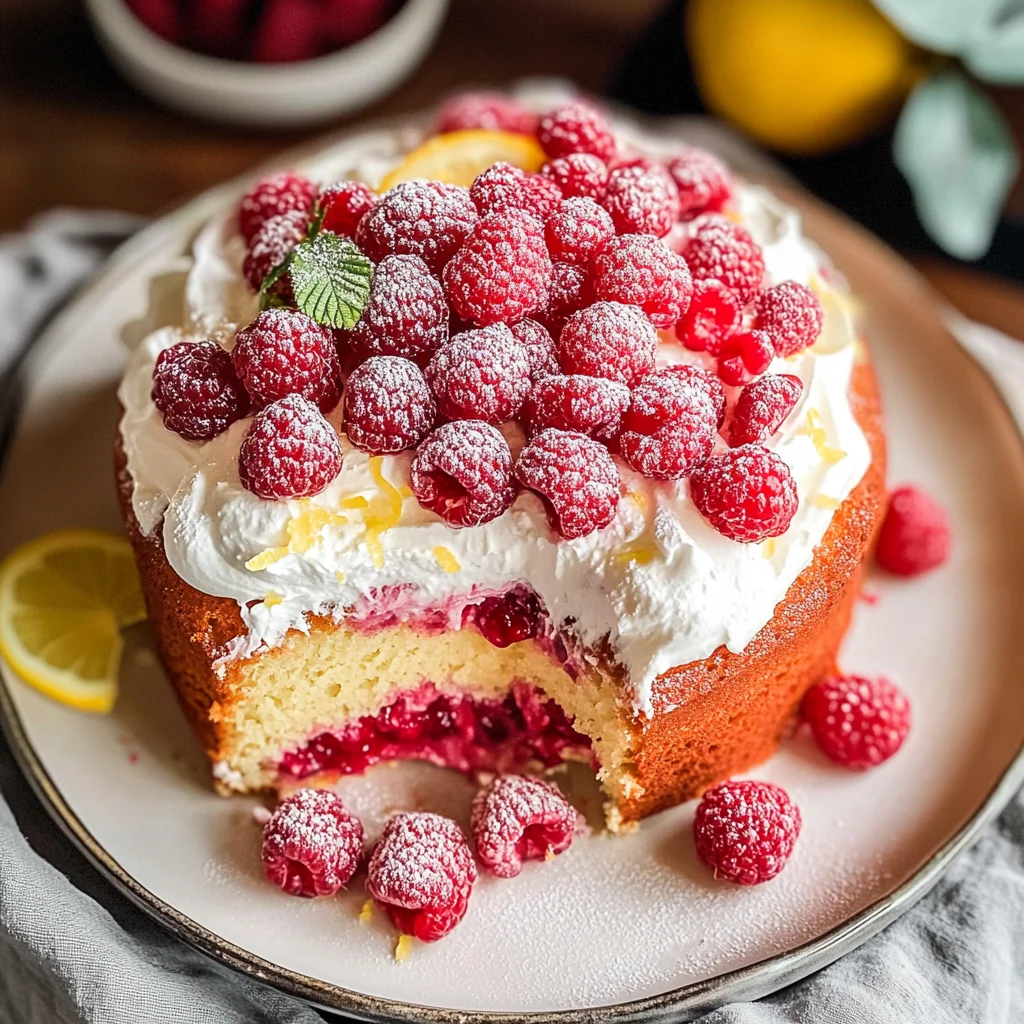 Raspberry Olive Oil Cake