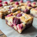 Raspberry White Chocolate Brownies (Blondies)