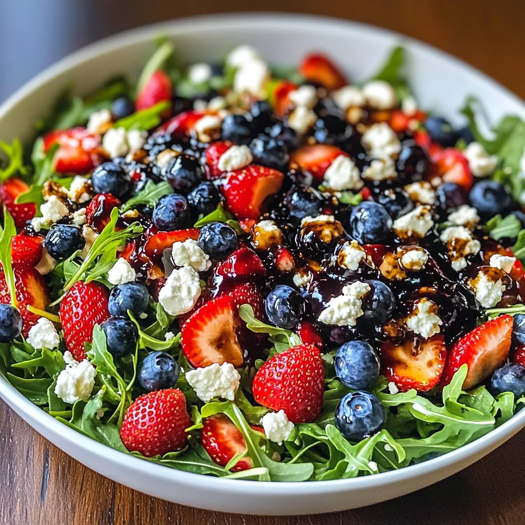 Refreshing Arugula Salad with Berries
