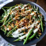 Roasted Green Beans with Buttermilk Dressing