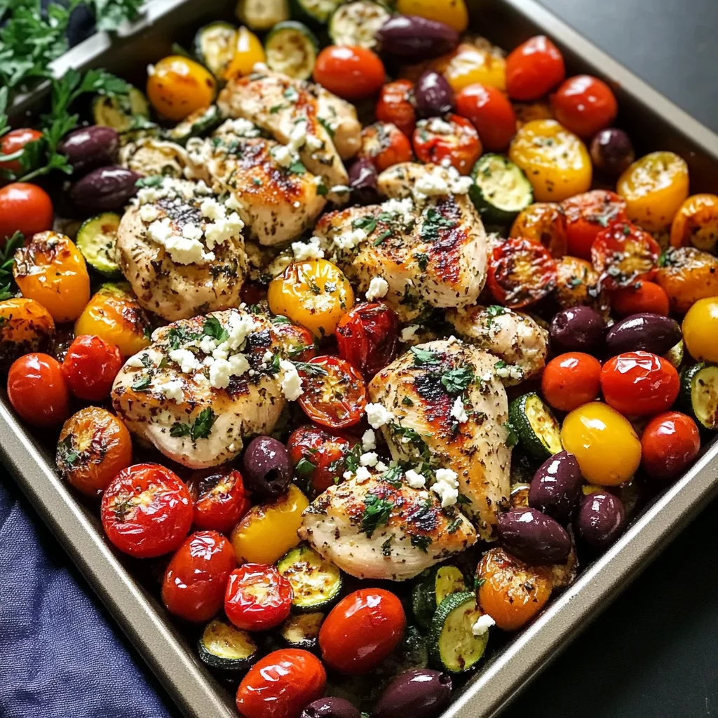 Sheet Pan Greek Chicken and Veggies (Easy One-Pan Meal)