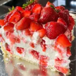 Strawberry Cheesecake Poke Cake