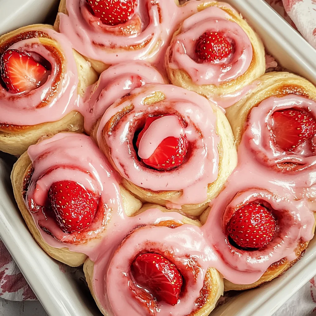Strawberry Cinnamon Rolls